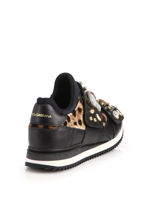 dolce gabbana leopard sneakers|dolce gabbana sneakers for women.